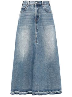 Shop JNBY a-shaped denim skirt Wardrobe Edit, Yoko London, City Dress, Asymmetrical Design, Summer Beach Wear, Washed Denim, Exclusive Fashion, Indigo Blue, Asymmetric Hem