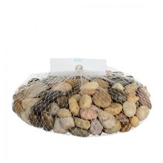 a bag filled with nuts sitting on top of a table