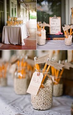 the table is set up and ready for guests to enjoy their wedding breakfast or reception