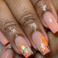 7,314 likes, 0 comments - spoken_nailz on June 18, 2024: "Wave of peach 🍑 #nailtech #nails #nailsofinstagram #nailart #nailsonfleek #acrylicnails #nailsoftheday #gelnails #naildesigns #inspire #nailartist #nailporn #nailswag #glitternails #gelpolish #nailpro #naildesign #nailinspo #mobilenailtech #nailsnailsnails #instanails #ombrenails #nail #nailstagram #longnails #nailstyle #beauty #nailaddict #manicure #spoken_nailz". Nail Designs Mid Length, Hawaii Nail Ideas, Dope Nail Designs Mid Length, Peach Nail Designs, Acrylic Short Nails, Sassy Nails, Glamour Nails