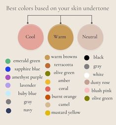 Cool Undertone Clothes, Warm Tone Colors Clothes, Colours For Cool Undertone Skin, Clothing For Neutral Skin Tone, Colours For Cool Toned Skin, Cool Undertone Palette, Warm Undertones Color Palette, How To Dress For My Skin Tone, Neutral Skin Undertone Clothes