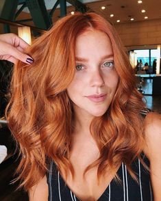 Red Orange Hair, Red Hair Trends, Red Copper Hair Color, Ultra Beauty, Hacks Beauty