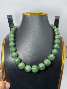 Premium quality deep green Grossular Garnet round bead necklace having unique pattern available for sale We accept custom and bulk order Dm for further details  Grossular Garnet is a form of Green Garnet and is believed to help in removing toxins from the body and in treating disorders of the heart and lungs. It is also said to help in cases of frigidity and can enhance our levels of fertility. Jade Gemstone Crystal Necklaces With Round Beads, Jade Gemstone Crystal Necklace With Round Beads, Jade Crystal Necklace With Round Gemstone Beads, Jade Gemstone Beaded Necklaces With Round Beads, Jade Gemstone Beaded Necklace With Round Beads, Jade Crystal Necklace With Round Beads, Jade Gemstone Beads Necklaces, Jade Beaded Necklace With Gemstone Beads, Jade Beaded Necklaces With Gemstone Beads