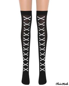 Color: white Party Stage Decorations, Halloween Graphic, Stage Decorations, Thigh High Stockings, White Hot, Long Socks, Thigh High, Thigh Highs, Knee High Sock