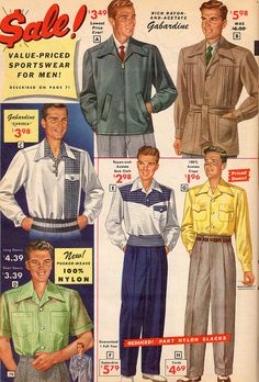 1940s Mens Fashion, Vintage Outfits 50s, Americana Vintage, Fashion 1950s