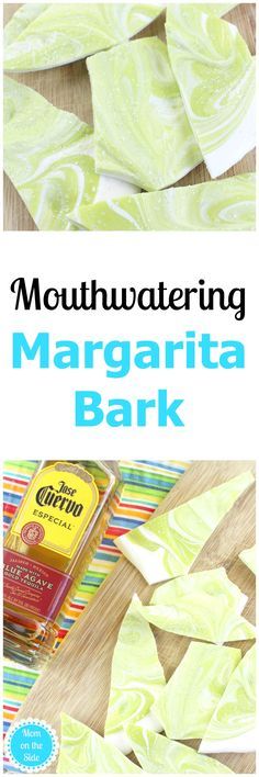 an advertisement for mouthwatering margarita bark