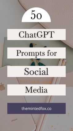 the text reads 50 chat / ppt propps for social media on top of an image