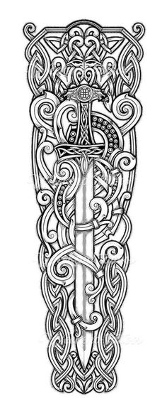 Scots Irish Tattoo, Sleeve Tattoos Viking, Celtic Warrior Tattoos, Tattoos Viking, Celtic Sleeve Tattoos, Viking Tattoos For Men, Traditional Viking Tattoos, Viking Rune Tattoo, Tattoo Celtic