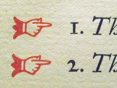 there are two thumbs and one hand on the back of a piece of paper that says, i think it's 2 th