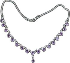 Silver Amethyst Drop Jewelry, Silver Drop Amethyst Jewelry, Sterling Silver Dangle Necklace, Sterling Silver Dangle Necklaces With Hallmark, Formal Spiritual Teardrop Necklace, Spiritual Teardrop Necklace For Formal Occasions, Purple Hallmarked Necklace, Purple Sterling Silver Jewelry With Adjustable Chain, Purple Sterling Silver Necklace With Adjustable Chain