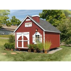 Little Cottage Company Firehouse 8' X 10' Playhouse Firehouse Playhouse, Tiny House Plans Small Cottages, Small Cottage Designs, Playhouse Kits, Kids Playhouse Outdoors, Wood Playhouse, Indoor Playhouse, Diy Playhouse, Backyard Playhouse