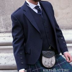 Men's Scottish Navy Blue Wool Argyle Kilt Jacket With 5 Button Vest 17th Century Argyle Wedding Jacket | Chest Size 34" to 54" Inches. Matching wooden style buttons. Fully lined with satin. 3 pockets at front. 2 internal pockets. 2 pocket waistcoat. Waistcoat is also fully lined and has 5 matching buttons. COMPLETE CUSTOMISE JACKET: Kilt Fit is the Ultimate Scottish Clothing and Accessories Shop that offer an Extensive Range of High-Quality Costume Made Outfits. We offer the ultimate customizati Classic Blue Tweed Jacket With Button Closure, Formal Blue Tweed Jacket With Button Closure, Blue Tweed Jacket With Button Closure For Formal Occasions, Winter Wedding Suits With Pockets, Fall Wedding Outerwear With Pockets, Navy Blazer With Suit Collar For Wedding, Long Sleeve Outerwear With Double Button Closure For Wedding, Wedding Outerwear With Double Button Closure And Long Sleeve, Classic Wedding Blazer With Pockets