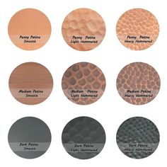 the different shades of metallic paint