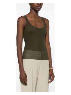 This sleeveless top feels like a gentle breeze on a warm day—light, airy, and oh-so-comfortable. Crafted from luxurious silk, it’s your go-to for adding a touch of elegance to any casual outing. Plus, the olive green shade is just the right pop of color to keep things interesting. Made from 100% silk for a luxurious feel Features a fine ribbed texture and scoop neck Designed with a straight hem for a clean look Perfect for the SS24 season Crafted in Italy Men's Journal, Silk Tank Top, Silk Tank, Green Silk, Pink Tank Top, Cami Tanks, Silk Top, Max Mara, Woman Colour