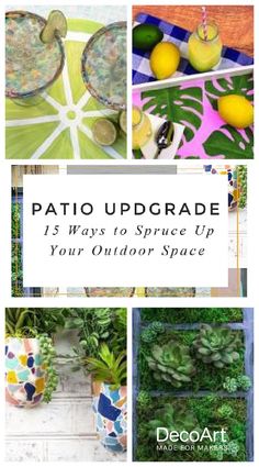 the cover of patio upgrade 15 ways to spruce up your outdoor space by decorating it