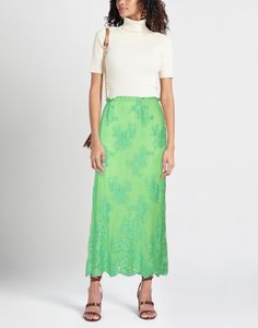 lace, no appliqués, solid color, elasticized waist, fully lined, no pockets , Color: Acid green , Size: 4 Waist Skirt, Lace Skirt, High Waisted Skirt, Midi Skirt, Size 4, Solid Color, High Waisted, Skirt, Lace