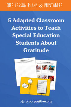 the 5 adapted classroom activities to teach special education students about gratitude