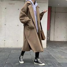 Mens Summer Pants, Coat Korean, Long Coat Women, Oversize Casual, Model Show, Swimwear Bottoms, Autumn Style, Woolen Coat, Couple Outfits