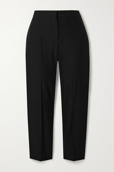 Sharp, impeccably cut tailoring is an Alexander McQueen signature. These woven pants are cut with straight legs that hit a few inches above the ankle. Wear yours with a statement blazer. Nineties Fashion, Saint Laurent Pumps, Statement Blazer, Black Alexander Mcqueen, Bottega Veneta Shoulder Bag, Straight Trousers, Pants Design, Straight Leg Trousers, Pants Straight