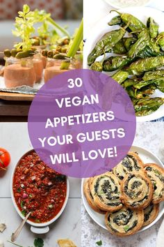 vegan appetizers are the perfect way to serve guests this valentine's day