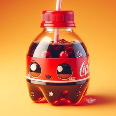 Coca Cola Aesthetic, Cola Bottle, Cute Fantasy Creatures, Food Wallpaper, Coca Cola Bottle, Cute Cartoon Pictures