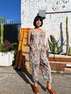 A dreamy oversized jumpsuit for an easy breezy feel. This unisex onesie slips right on and zips up the back. We made this one out of cotton poplin, great for hot days when you want a loose fit or cool days when you want a fun layering piece! + Featuring Artwork by Aga Giecko Festival Romper, Oversized Jumpsuit, Pride Festival, Unisex Onesies, Fashion Forms, Free Spirit Style, Bandana Hairstyles, Easy Breezy, Long Sleeves Jacket