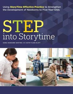 the book cover for step into storytime