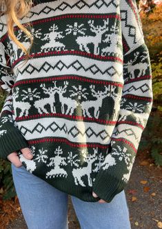 TIS THE DAMN SEASON. The shop wouldn't be complete without the coziest, most perfect Christmas sweater.  hallie is 5'8 and wearing a size M/L size S/M: 24" length, 26" width size M/L: 26" length, 26" width size 1X/2X: 28.5" length, 26.5" width size 2X/3X: 30.5" length, 27" width (width is measured armpit to armpit on t Farm Sweater, Tis The Damn Season, Cute Christmas Sweater, Christmas Fits, Fashion Christmas, Expressive Fashion, Tree Shirt, Tree Farm, Christmas Tree Farm