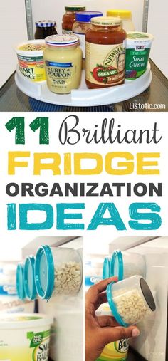 refrigerator organization ideas that are easy to make and great for small spaces in the kitchen