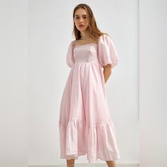 Find Your ‘Happily Ever After’ Style With This Pink Formal Mini Dress. With An A-Line Shape And Puffy Skirt, You’ll Be On Your Way To The Ball In No Time! Pair With Sandals And A Sweet Necklace For A Formal Summer Look. No Stretch Medium Weight Regular Fit Formal Mini Dress, Vintage Dress Design, Birthday Dress Women, Puffy Skirt, Puffy Dresses, Puff Sleeve Mini Dress, Sweet Necklace, Puff Dress, Elegant Party Dresses