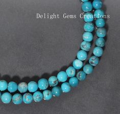 PRODUCT DETAIL : ITEM : ARIZONA TURQUOISE BEADED NECKLACE ITEM CODE : DGC3074 ITEM NAME :NECKLACE GEMSTONE : ARIZONA TURQUOISE BEADS SHAPE : SMOOTH ROUND LENGTH : 18 INCH APPROX BEADS SIZE: 5-5.5MM Approx WEIGHT : 85 Cts. APPROX CUSTOMIZATION/BULK ORDER : AVAILABLE PLEASE FEEL FREE TO CONTACT IF YOU REQUIRE ANY FURTHER INFORMATION. Spiritual Turquoise Necklace With Spacer Beads, Round Blue Turquoise Necklace For Healing, Blue Turquoise Necklace For Healing, Blue Turquoise Necklace With Spacer Beads, Turquoise Necklace With Spacer And Round Beads, Turquoise Necklace With Round Beads, Spiritual Blue Turquoise Necklace With Spacer Beads, Hand-strung Turquoise Necklace With Round Beads, Healing Turquoise Necklace With Polished Beads