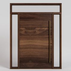 Pacifica Contemporary Pivot Door Walnut Interior Doors, Modern Wood Front Door, Wood Entrance Door, Pivot Doors Entry, Wide Doors, Entrance Wood Door, Custom Exterior Doors, Pocket Door Frame, Geometric Invitations