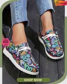 Printing Comfy Slip On Canvas Boat Shoes Spring Ankle-high Slip-on Sneakers, Comfortable Multicolor Sneakers For Summer, Ankle-high Canvas Shoes With Rubber Sole For Spring, Comfortable Multicolor Summer Sneakers, Trendy Comfortable Multicolor Sneakers, Trendy Ankle-high Canvas Shoes For Spring, Casual Ankle-high Canvas Shoes For Summer, Trendy Multicolor Comfortable Sneakers, Synthetic Canvas Shoes With Round Toe For Summer