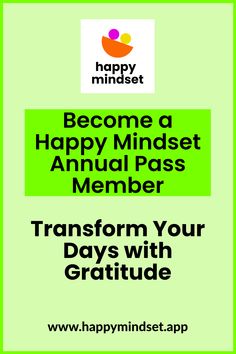 a green poster with the words happy minds on it