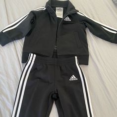 Infant Grew Out Of It Before He Got To Wear It. Brand New. Smoke Free Home Adidas Track, Adidas Track Suit, Grow Out, Black Adidas, Adidas, Brand New, How To Wear, Black, Color