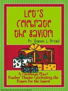 a book cover for let's celebrate the savor, with presents on it