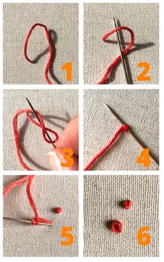 instructions to crochet the ends of yarn