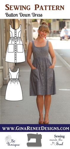 the sewing pattern for this dress is easy to sew, but it doesn't have