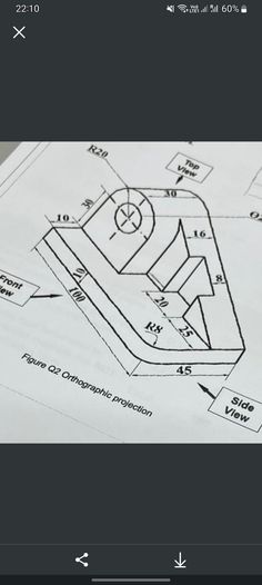 an image of a drawing on top of paper with arrows pointing to the right and left