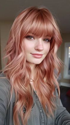 32 Cherry Blonde Hair Color Ideas To Rock This Season’s Hottest Trend #redhairs Blonde Bangs With Red Hair, Red Hair Dyed Blonde, Cherry Blonde Hair, Cherry Blonde, Strawberry Red Hair, Light Red Hair, Peach Hair Colors, Hair Color For Fair Skin, Cherry Red Hair