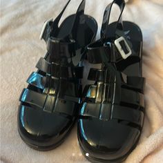 Jelly, Brand New, Sandals, Heels, Women Shopping, Black