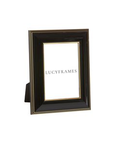 a black and gold frame with the words lucyframes on it