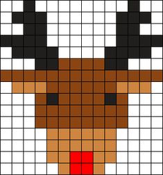 a cross stitch pattern with a dog's face