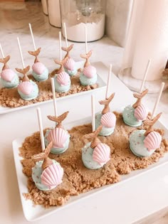 Mermaid Cake pops mermaid themed birthday party dessert 3rd Birthday Party Mermaid, Mermaid Birthday Cake Pops, Mermaid Birthday Party Desserts, Mermaid Theme 2nd Birthday Party, Mermaid Theme Cake Pops, Mermaid 1st Birthday Party Decoration, 2nd Mermaid Birthday Party, Mermaid Cake Balls, Cake Pop Mermaid