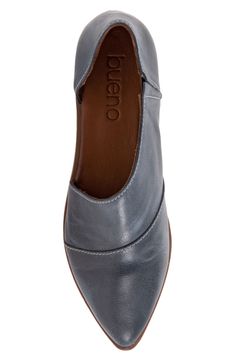 This is a sassy little leather flat with a half d'Orsay features a tailored fit and cushioned insole for all-day comfort. Leather upper and lining/synthetic sole Imported Women's Shoes Leather Flats Women, Clothing Ideas, Leather Flats, Blue Leather, Women's Shoes, Leather Upper, Nordstrom, Women Shoes, Leather