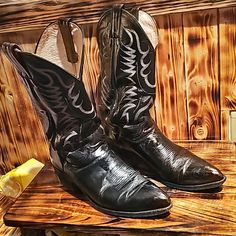 Abilene Black Cowboy Boots, Size 10 Black Tall Cowboy Boots, Black Cowboy Boots For Men, Black And Brown Cowboy Boots, Y’all Black Cowboy Boots, Black Western Knee-high Boots With Reinforced Heel, Black Cowboy Boots, Black Cowboy, Cowboy Western, Western Cowboy Boots