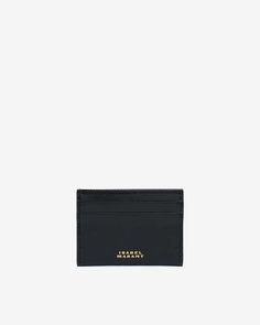 Description:  black calfskin leather cardholder  central compartment with four card slots  gold logo    fabric:  100% soft leather    measurements:  4" x 2.9" Classic Black Wallet For Work, Classic Workwear Bags With Card Slots, Leather Cardholder, Leather Card Holder, Isabel Marant Etoile, Chiba, Gold Logo, Card Holder Leather, Clutch Wallet