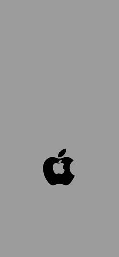 an apple logo on a gray background