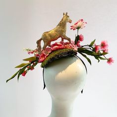 Derby Headband, Floral Fascinator, Race Day Hats, Collection Of Flowers, Easter Tops, Floral Fascinators, High Horse, Derby Horse, Horse Colors