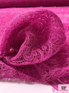 Content: Polyester Color: Magenta Width: 44 inches Elegant Pink Lace For Summer, Magenta Colour, Blue Aura, Color Magenta, Fabric Gifts, Colour Schemes, Fabric Samples, Red Purple, Fabric By The Yard